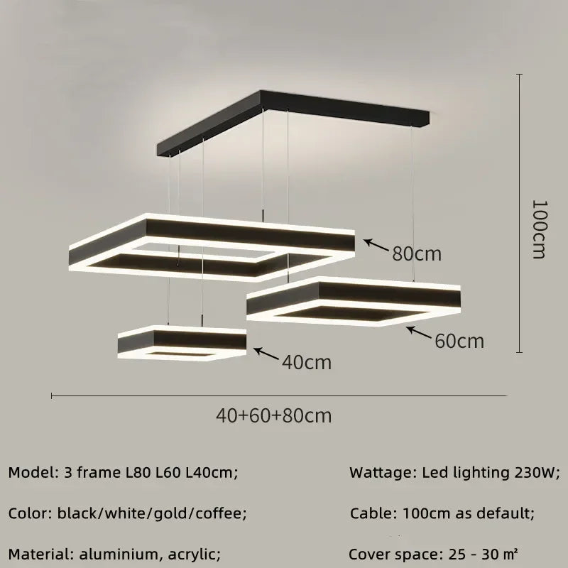 Modern LED Pendant Lights for Living Room - Stylish Hanging Lamps for Home Decor